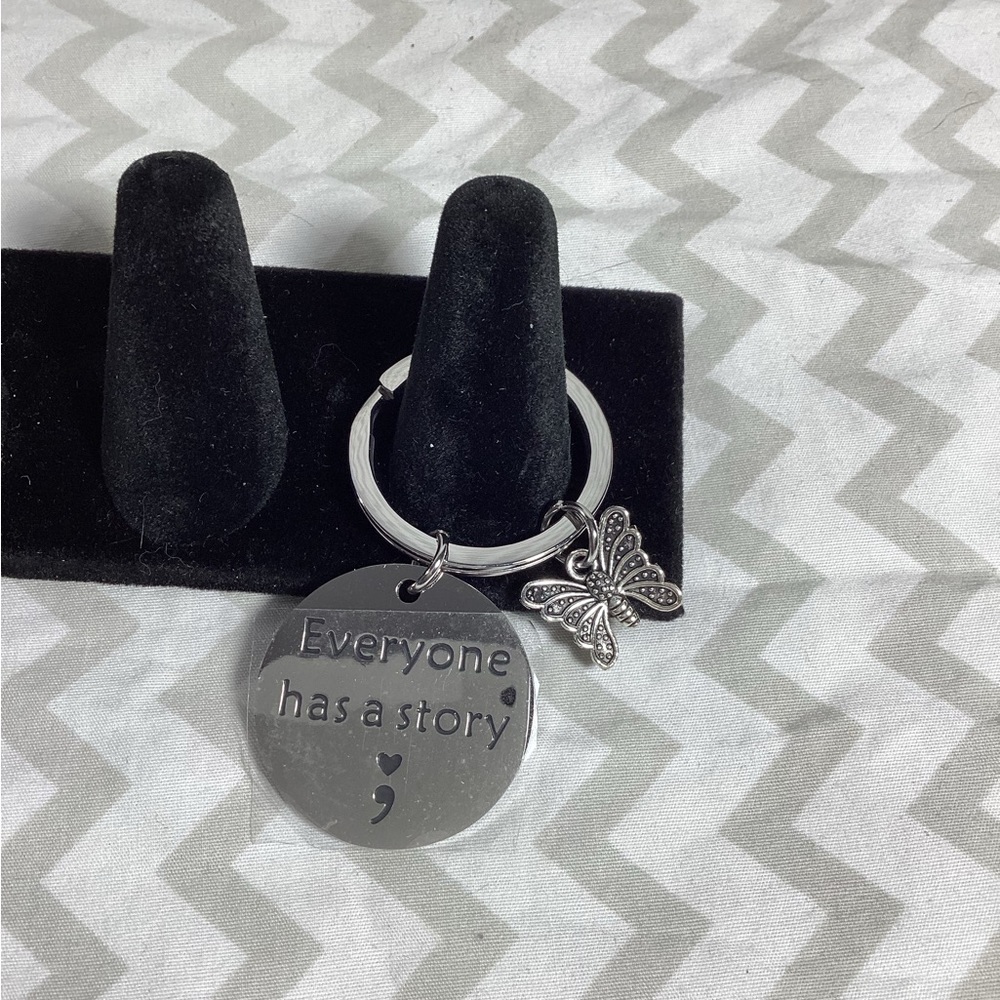 Semicolon Keychain